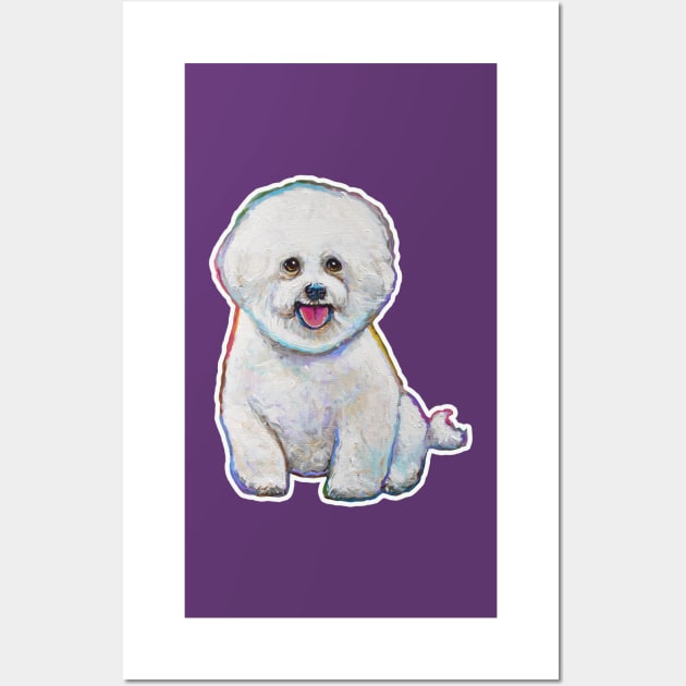 Super Cute Floof Bichon Frise Wall Art by RobertPhelpsArt